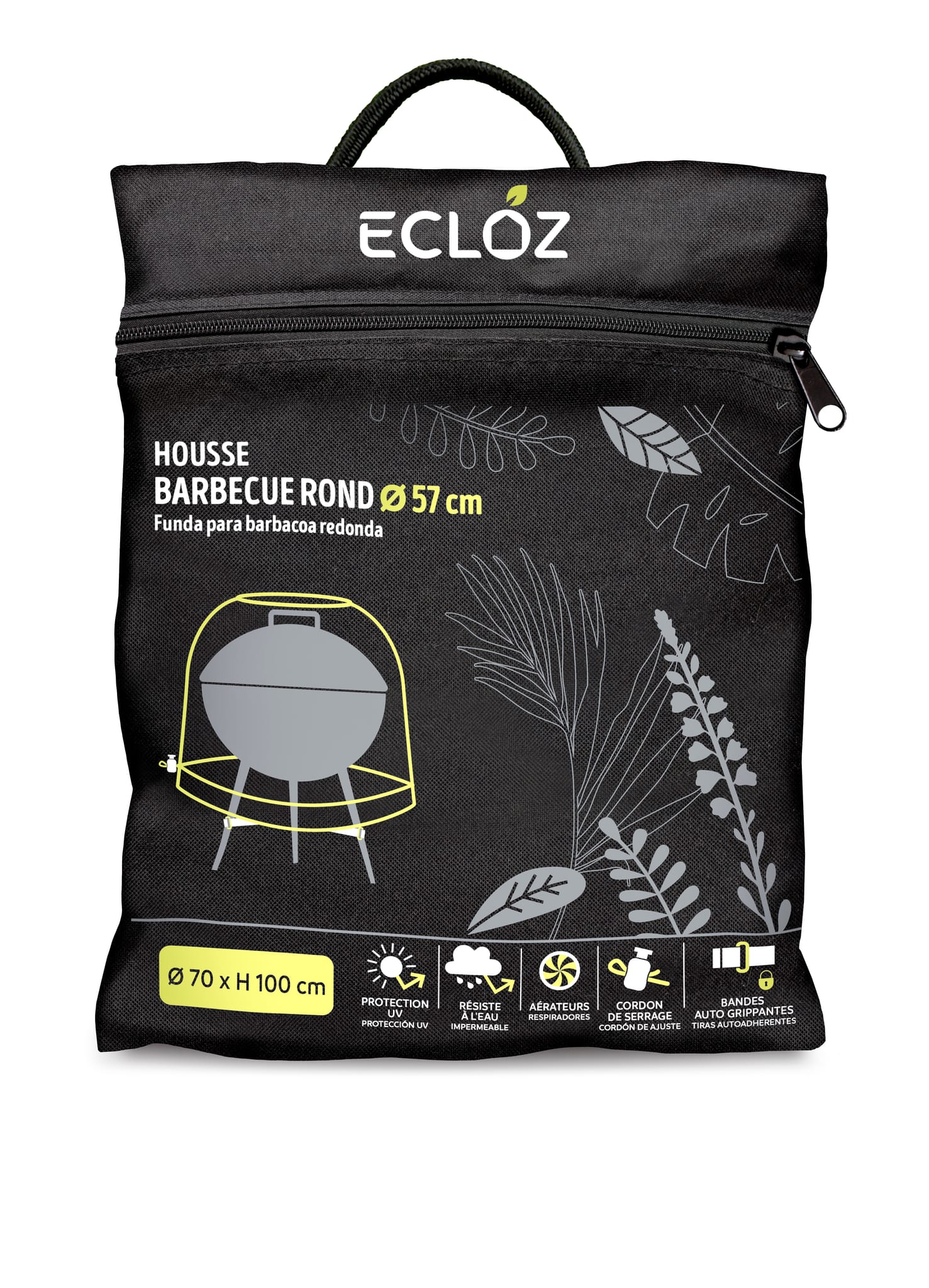 Housse BBQ ronde Ø 57 cm - ECLOZ