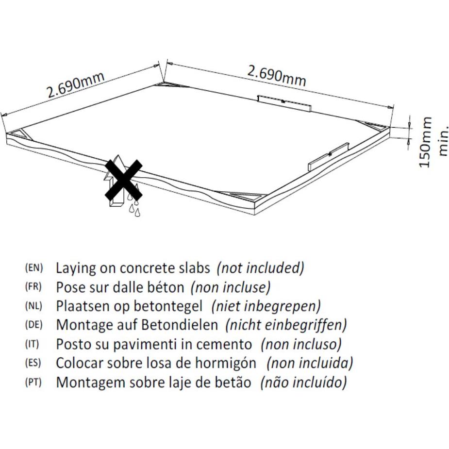 Decor & Jardin - Abri de jardin bois Milovic 4,90 m² Ep.19 mm - Gamm vert