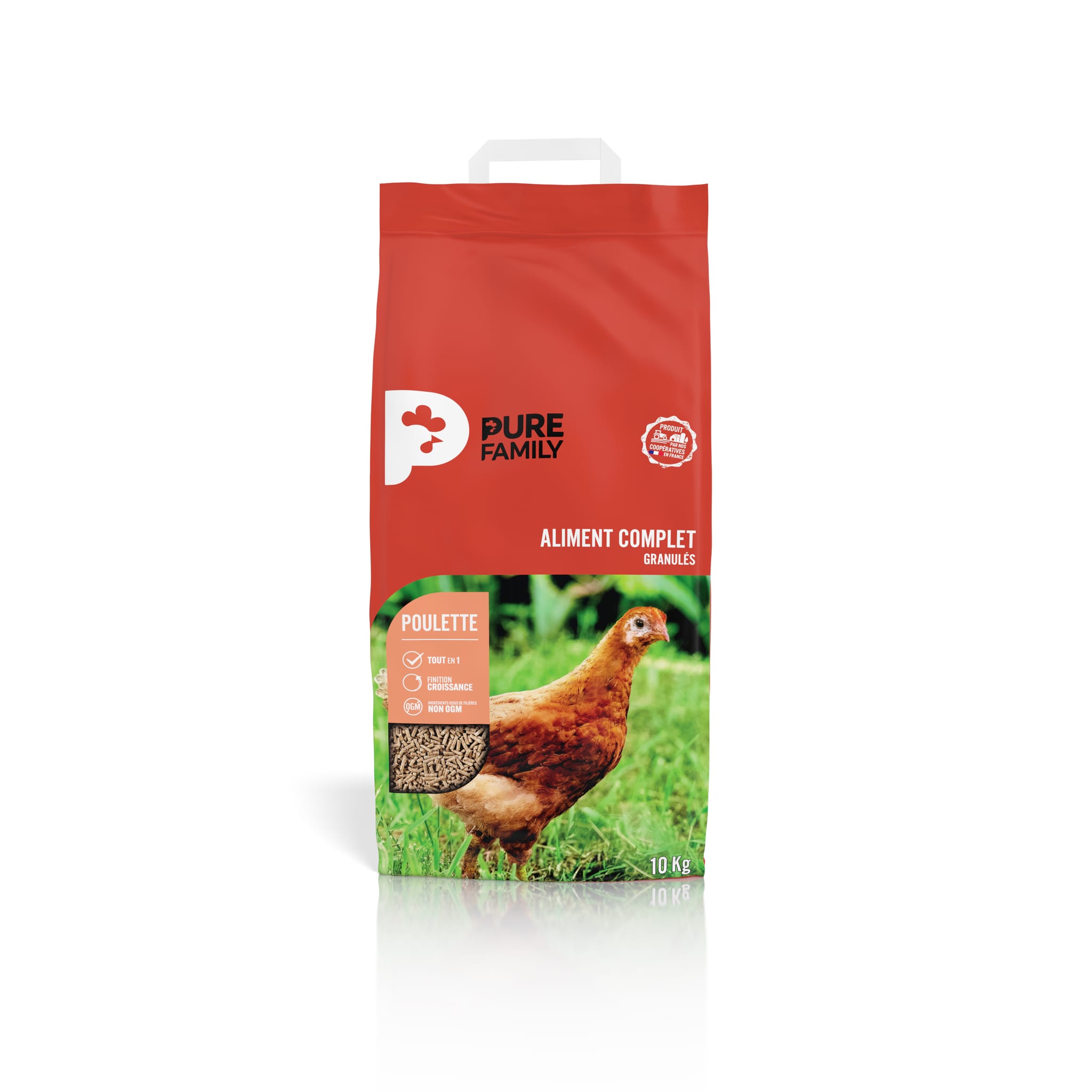 Aliment complet Poulette 10 kg - Pure Family