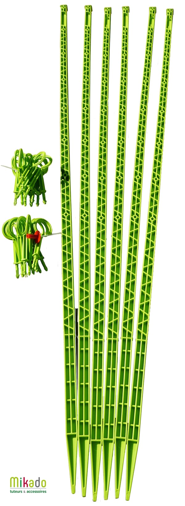 Pack tuteurs à tomate plastique - MIKADO