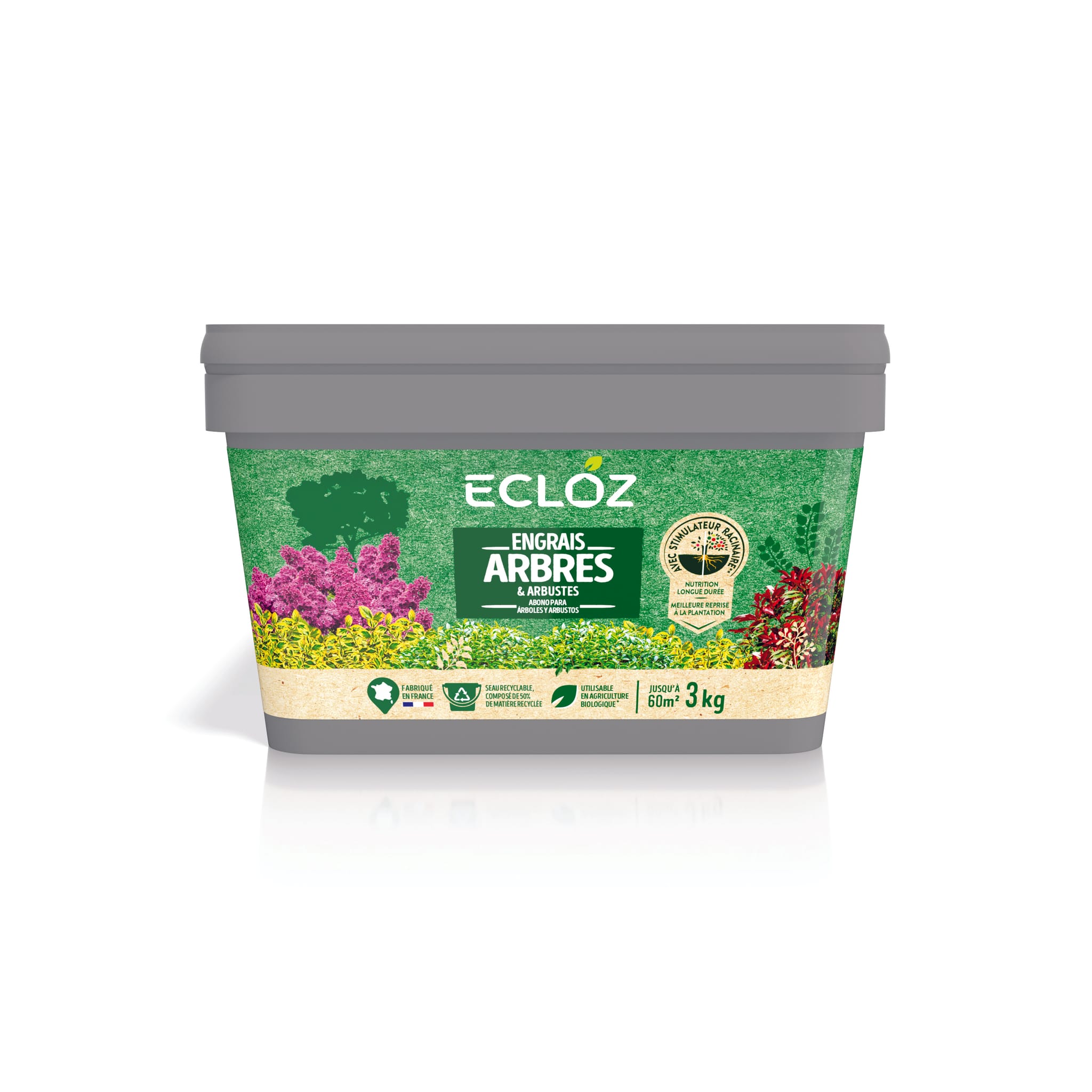 Engrais Arbres & Arbustes Seau 3kg - ECLOZ