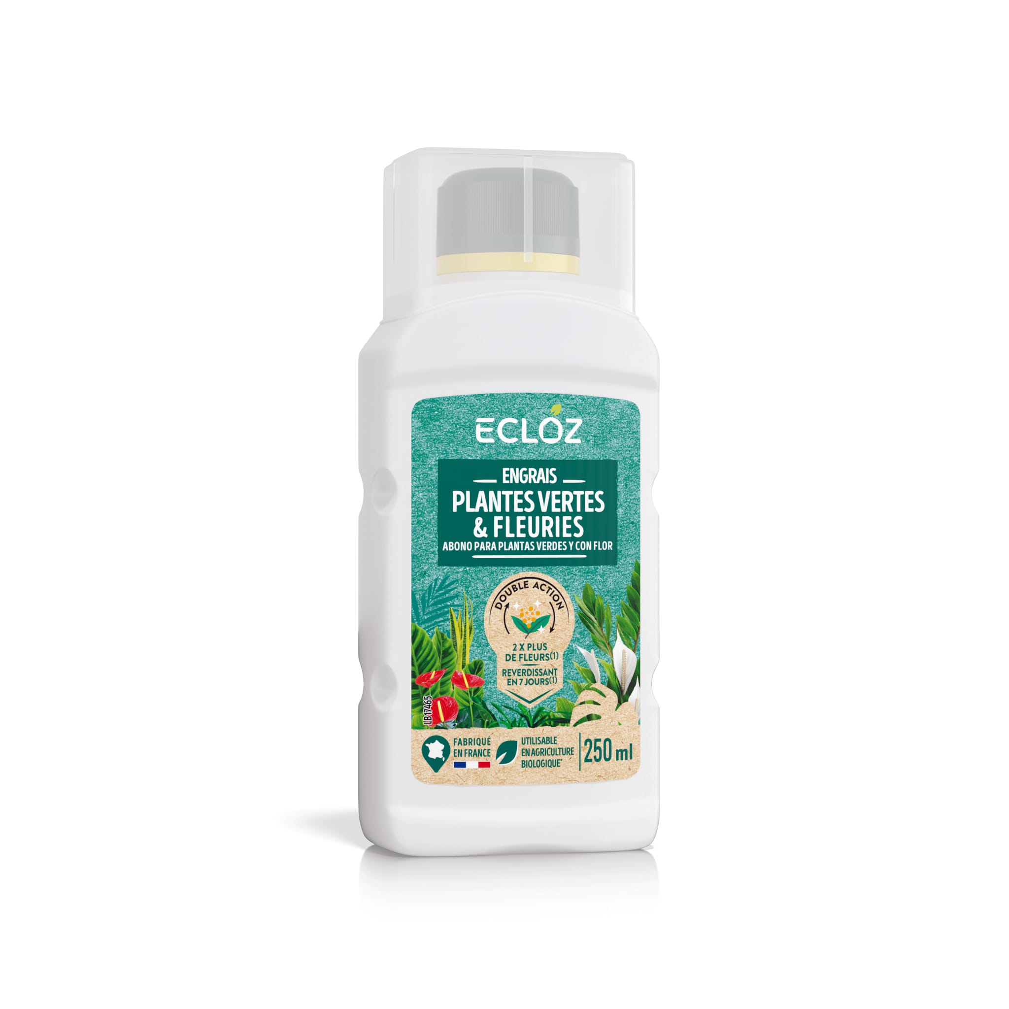Engrais pour plantes vertes et fleuries 250ml - ECLOZ