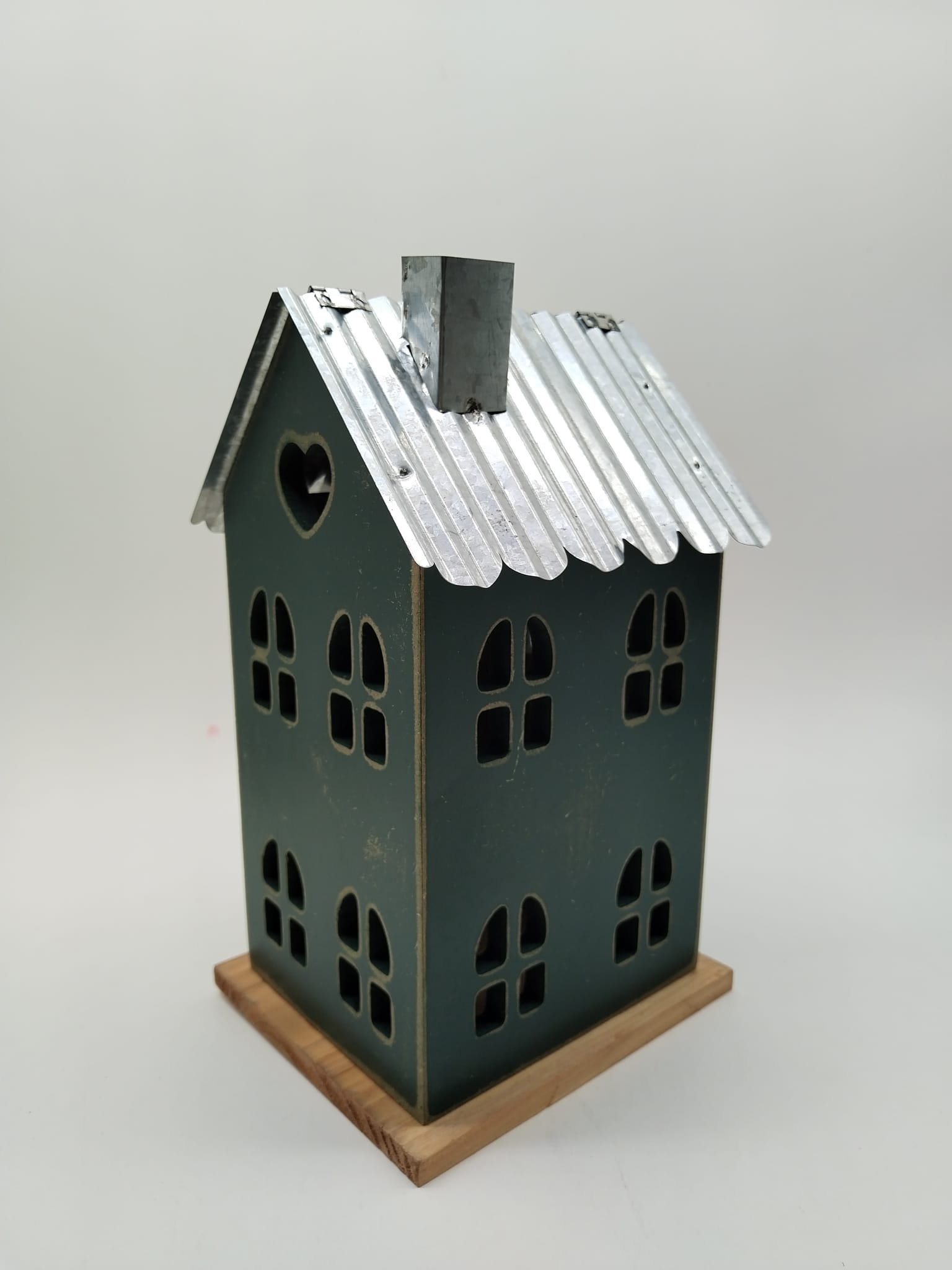 Décoration à poser maison verte H.31 cm - ECLOZ