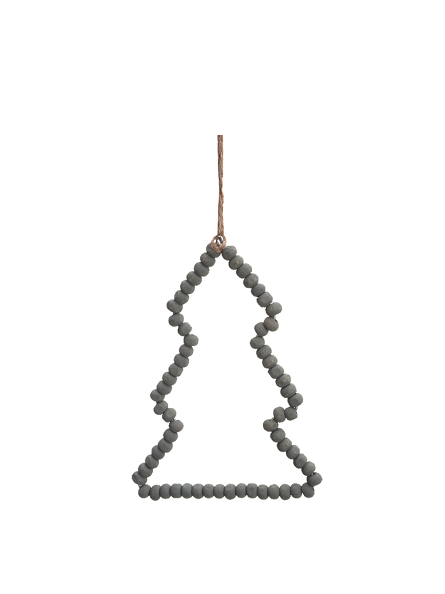 Suspension sapin en perles de bois - vert - ECLOZ