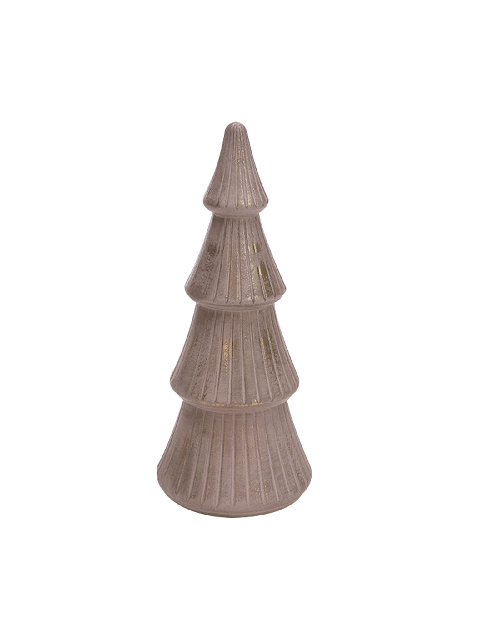 Sapin déco - marron irisé - H. 26 cm - ECLOZ