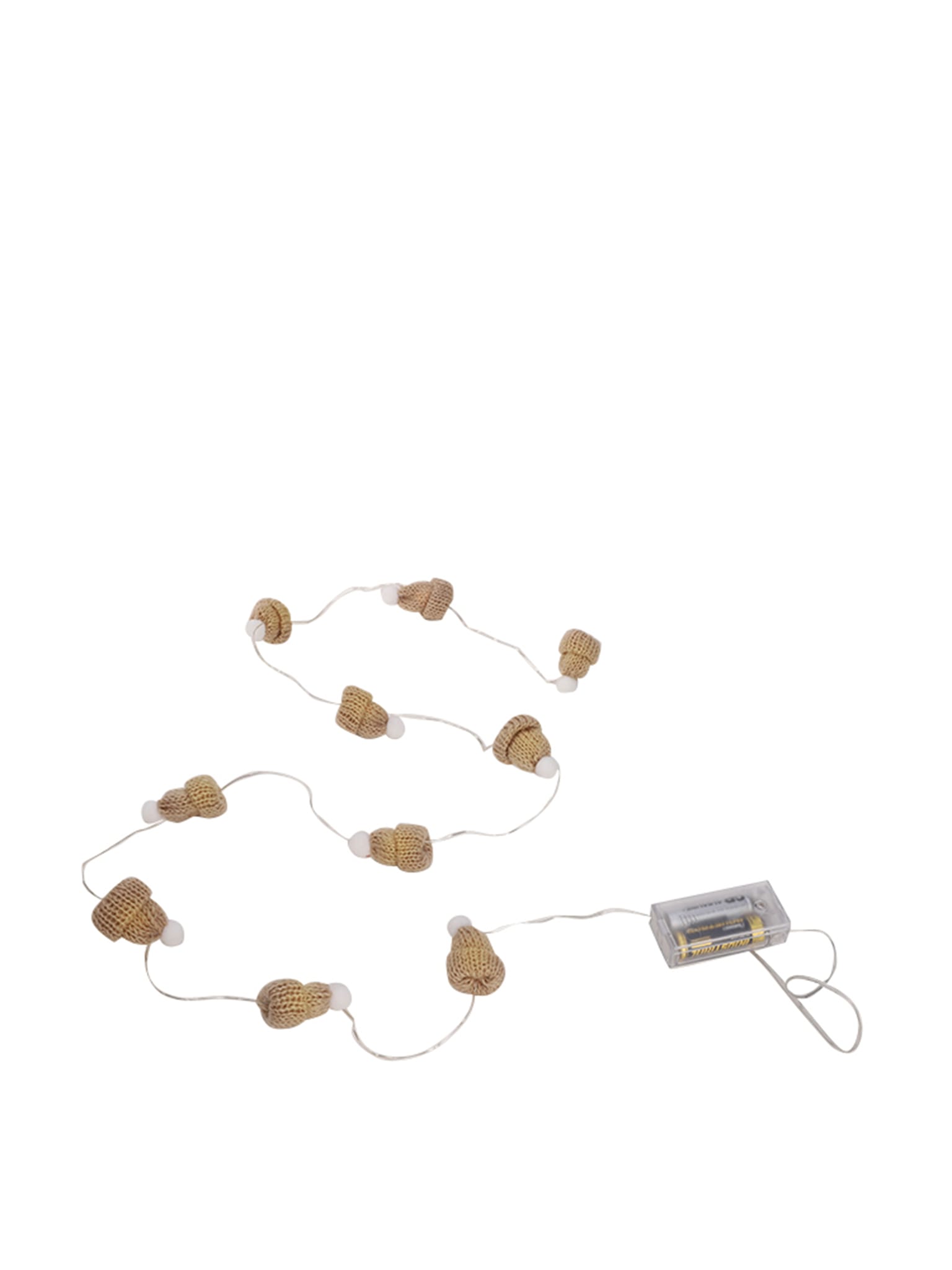 Guirlande lumineuse (LED) bonnets - beige et blanc - ECLOZ