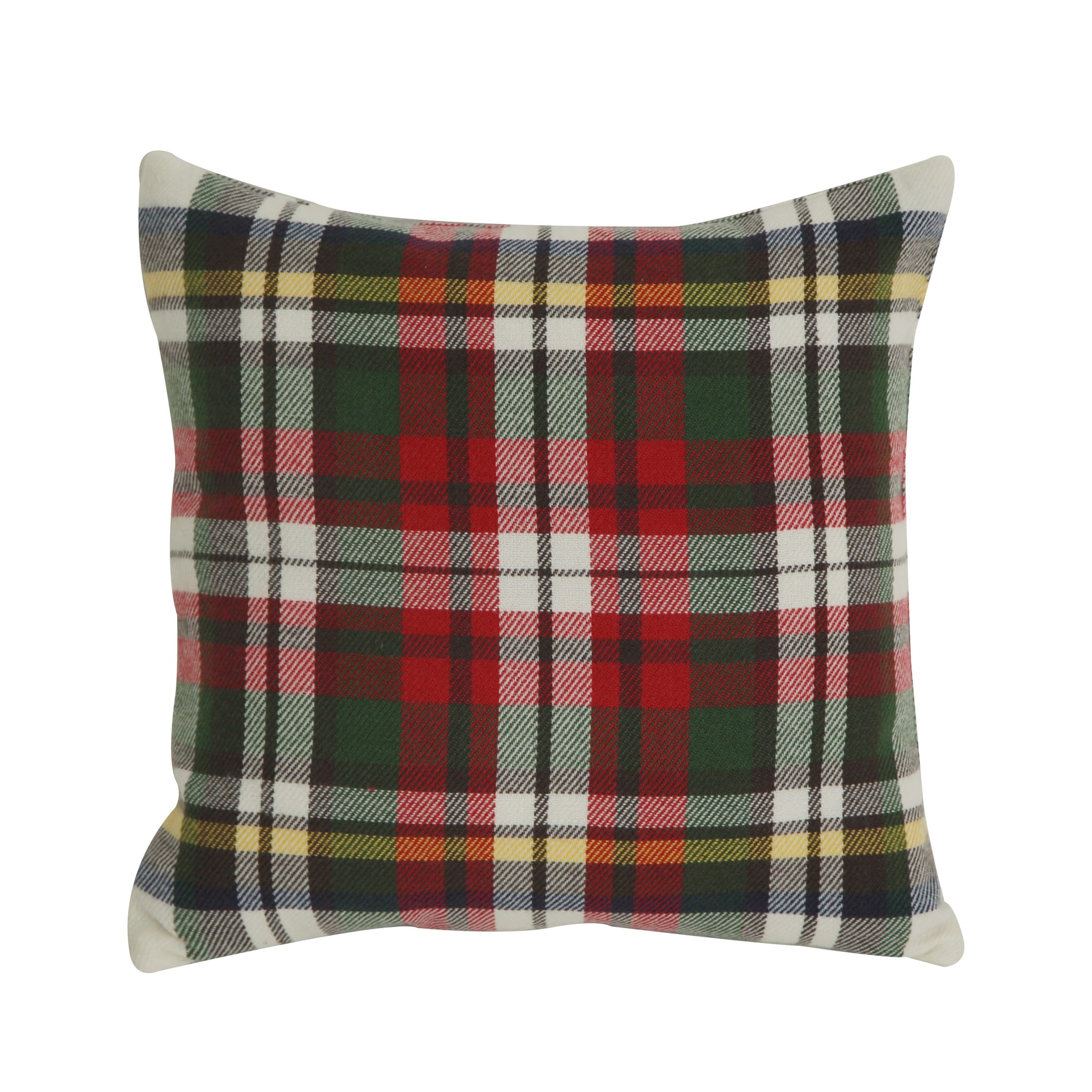 Coussin tartan rouge et vert L.45 x l.45 x H.3 cm - ECLOZ