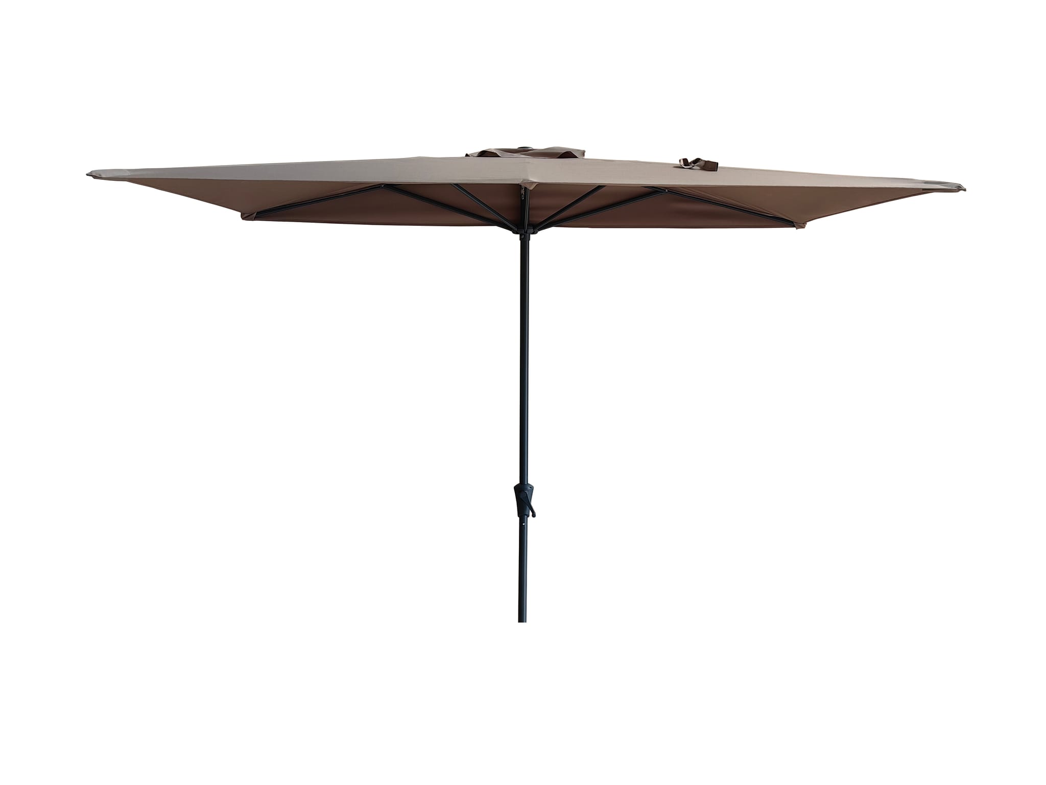 Demi-parasol rectangle taupe 220g/m² Enzo ECLOZ