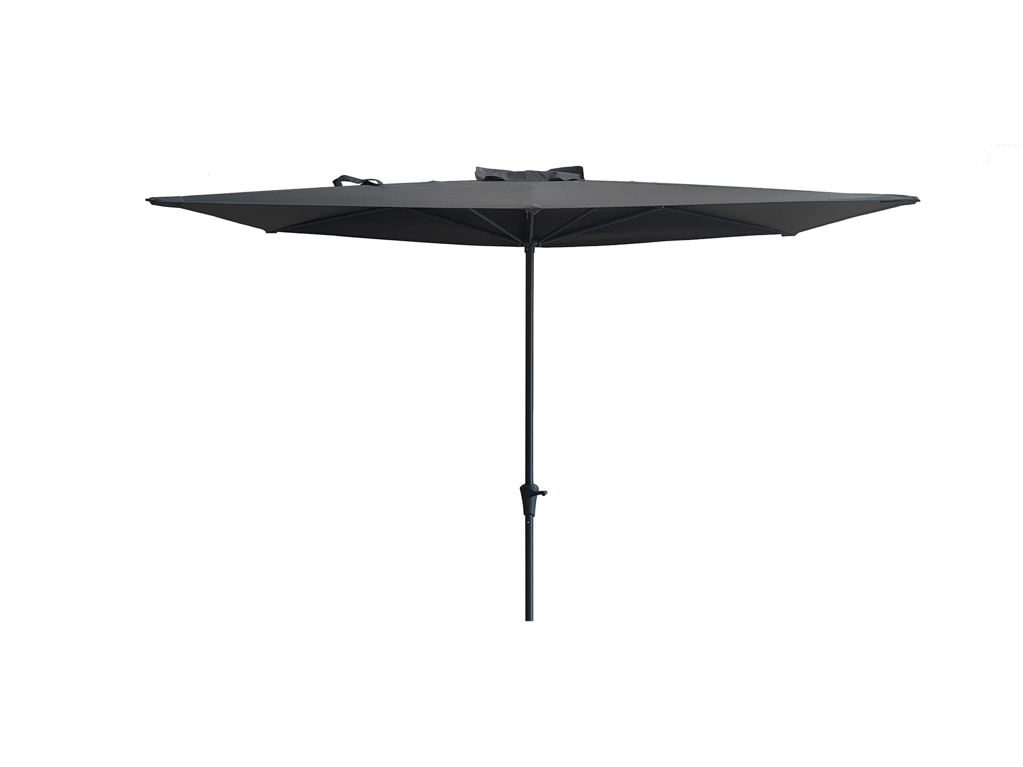 Demi-parasol rectangle gris 220g/m² Enzo ECLOZ