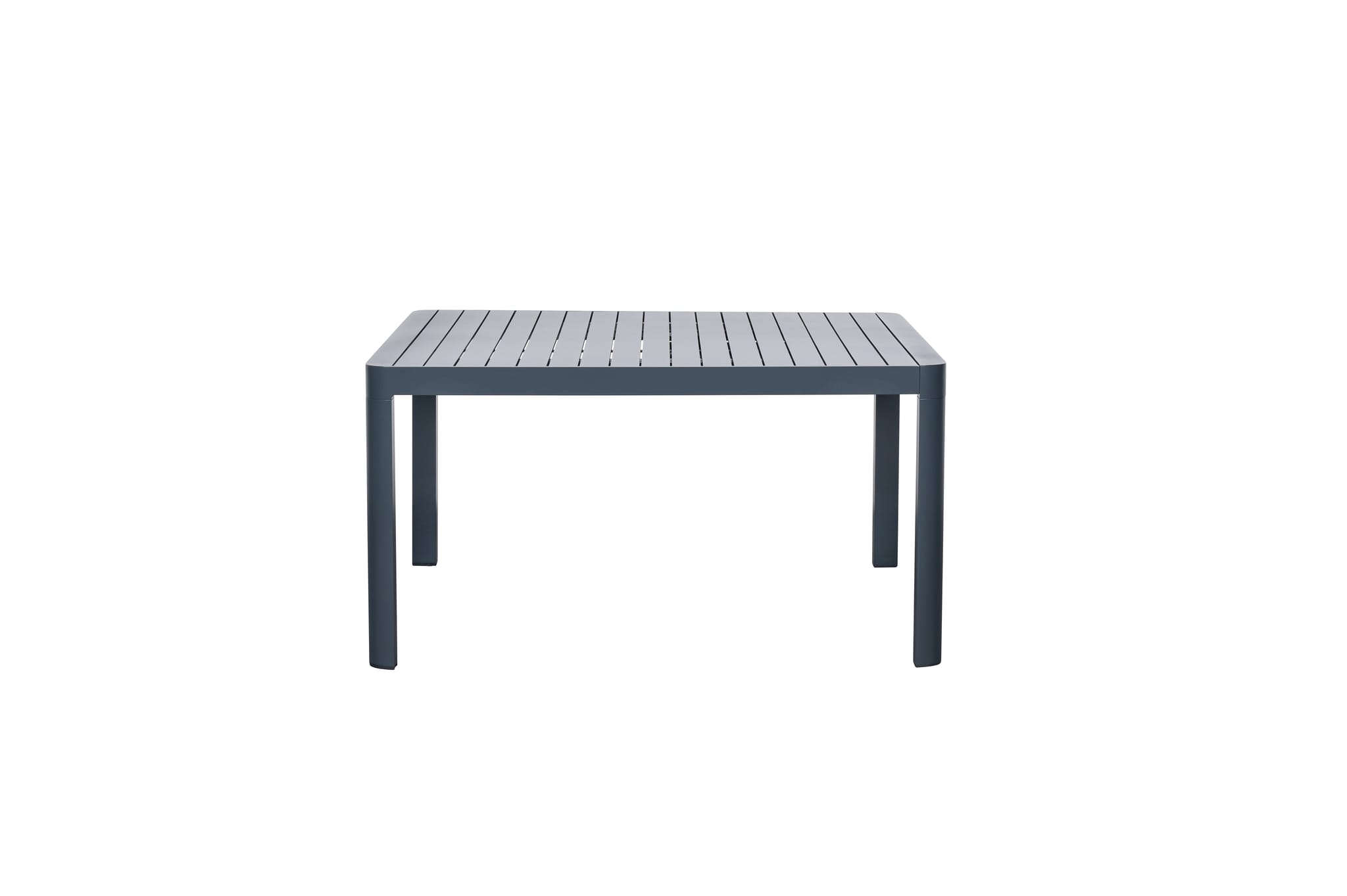 Table de jardin carrée extensible alu anthracite 6/8 personnes Eno ECLOZ
