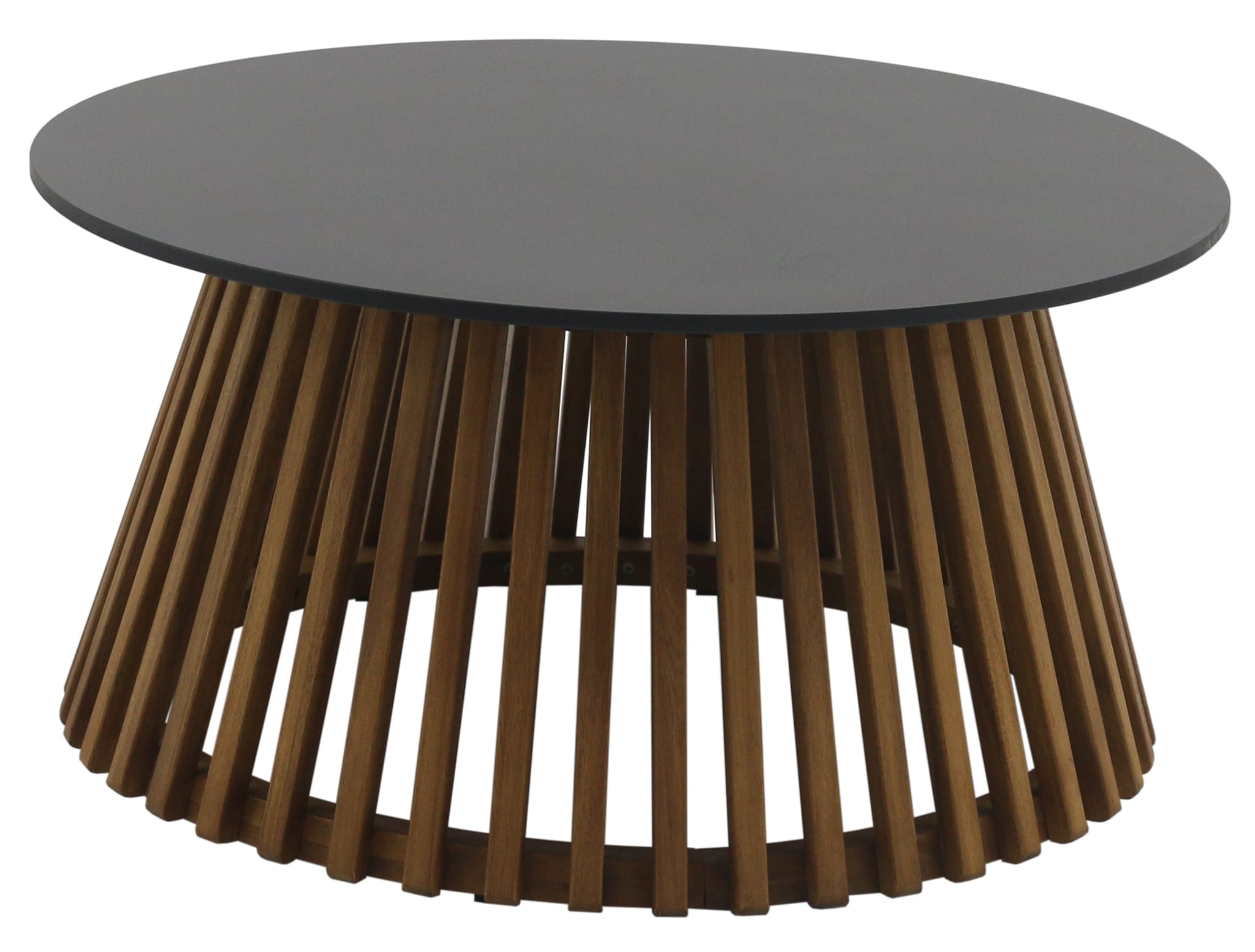 Table basse de jardin acier résine noir Elsa ECLOZ