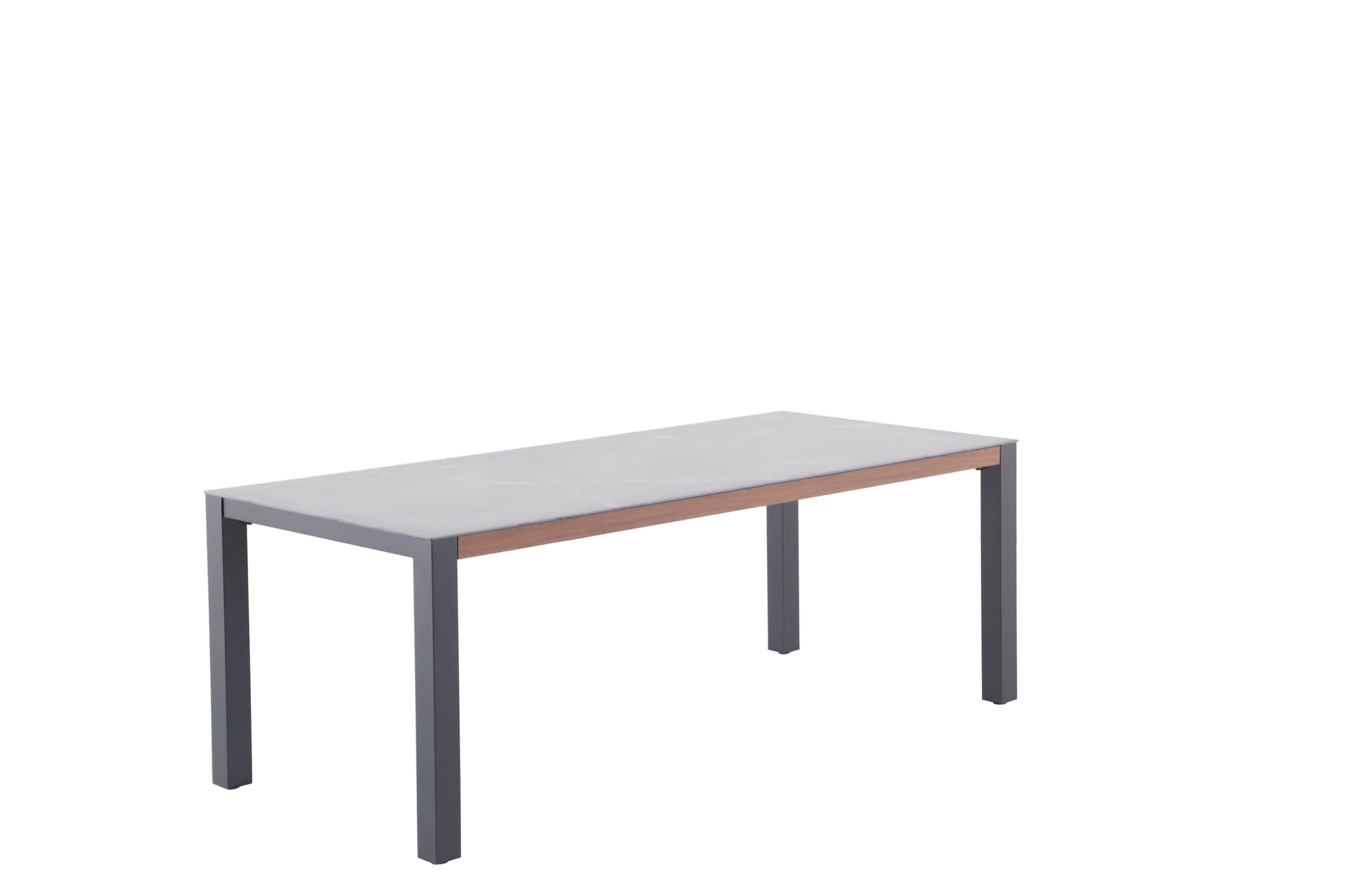 Table de jardin rectangulaire aluminium noir 8 personnes Enoal ECLOZ