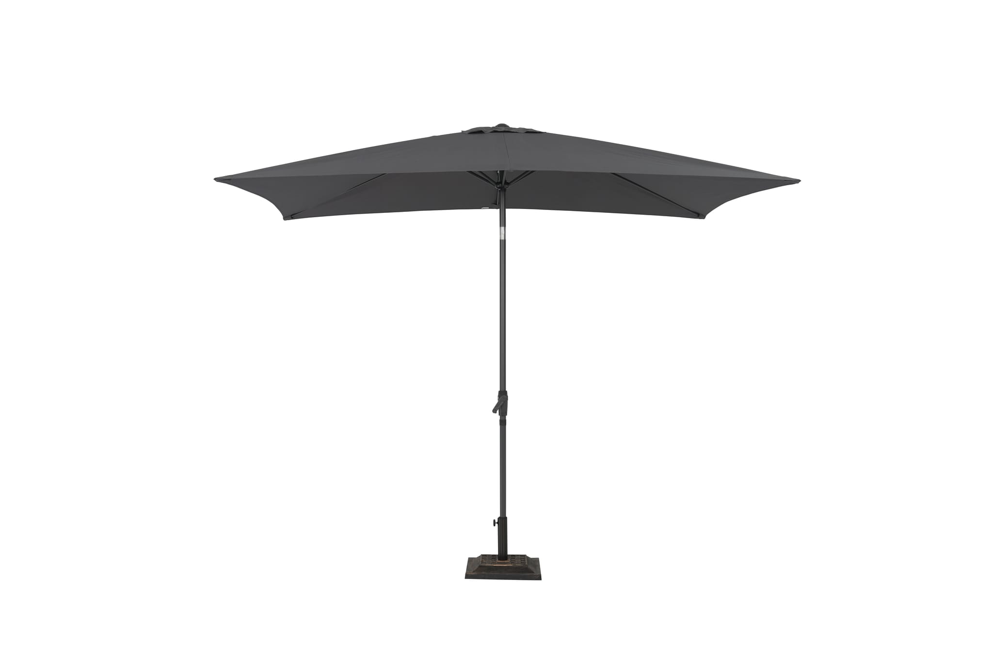 Parasol droit inclinable rectangle taupe 3x2m 210g/m² Ewen ECLOZ