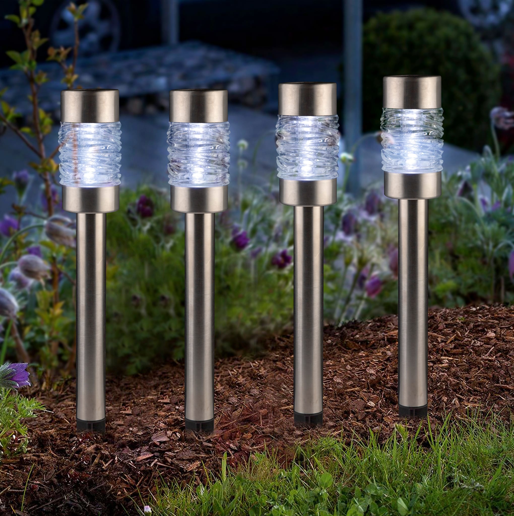 Balise solaire plastique verre vague 5 lumens - ECLOZ