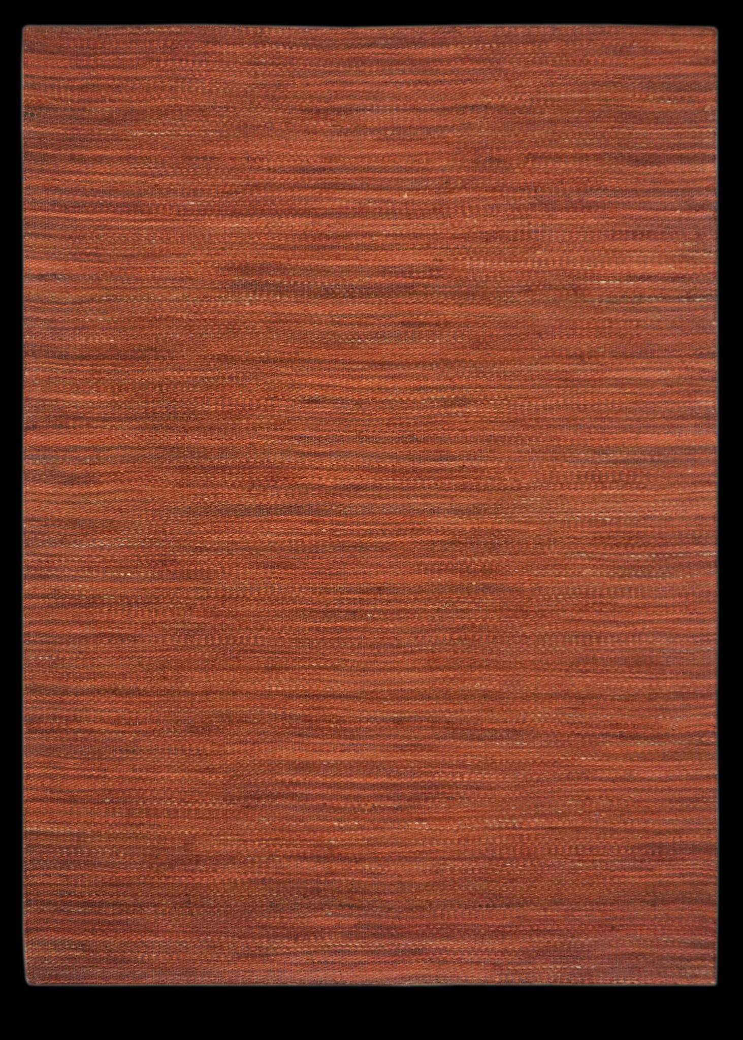 Tapis en coton et jute coloris brique 200x140 - ECLOZ