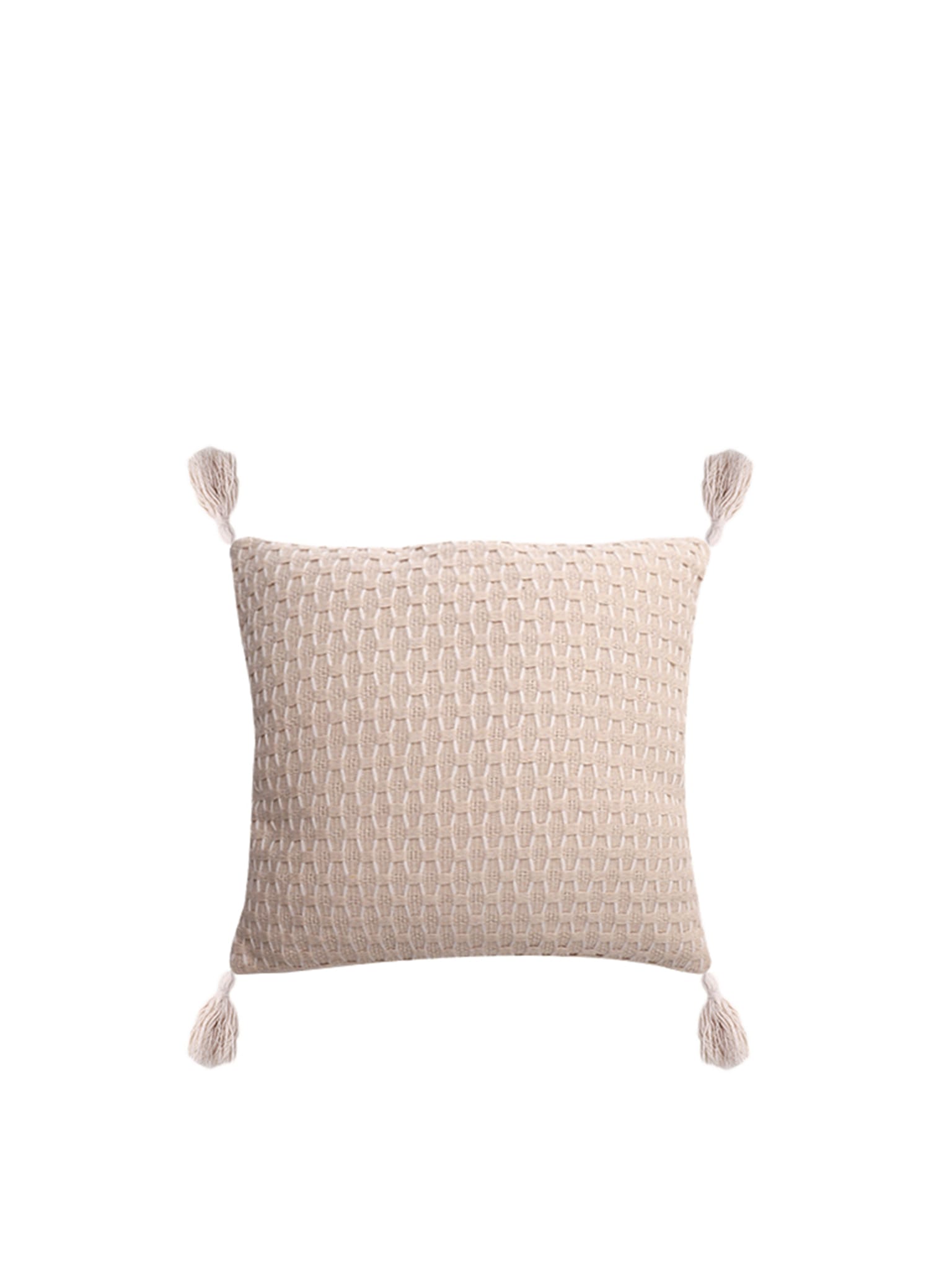 Coussin beige relief - ECLOZ