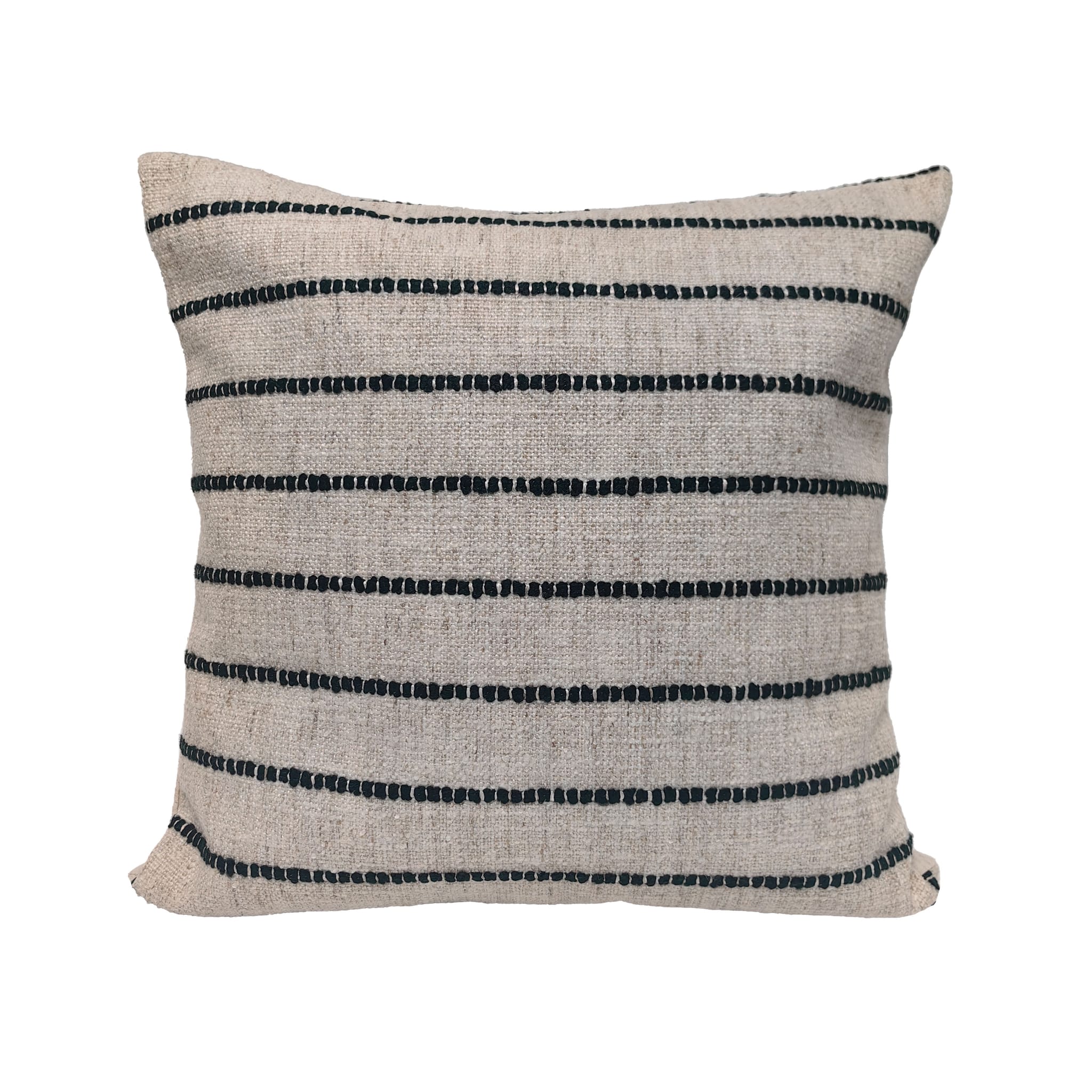 Coussin rayé vert - ECLOZ