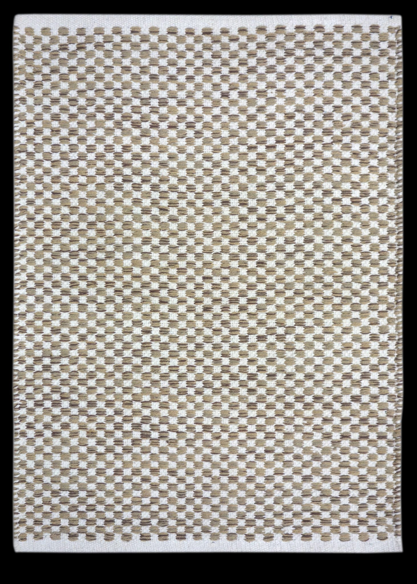 Tapis beige en coton 80x50 - ECLOZ