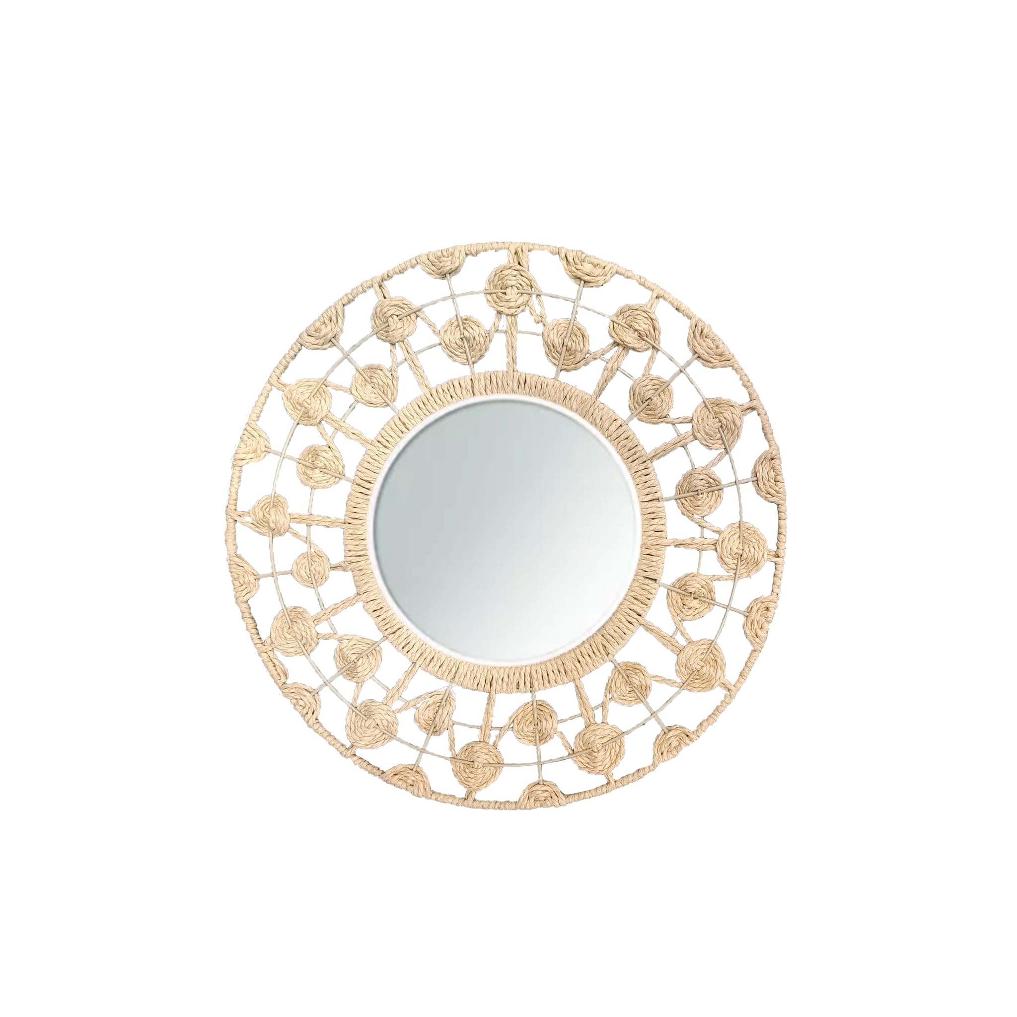 Miroir naturel en papier Ø 50 cm - ECLOZ