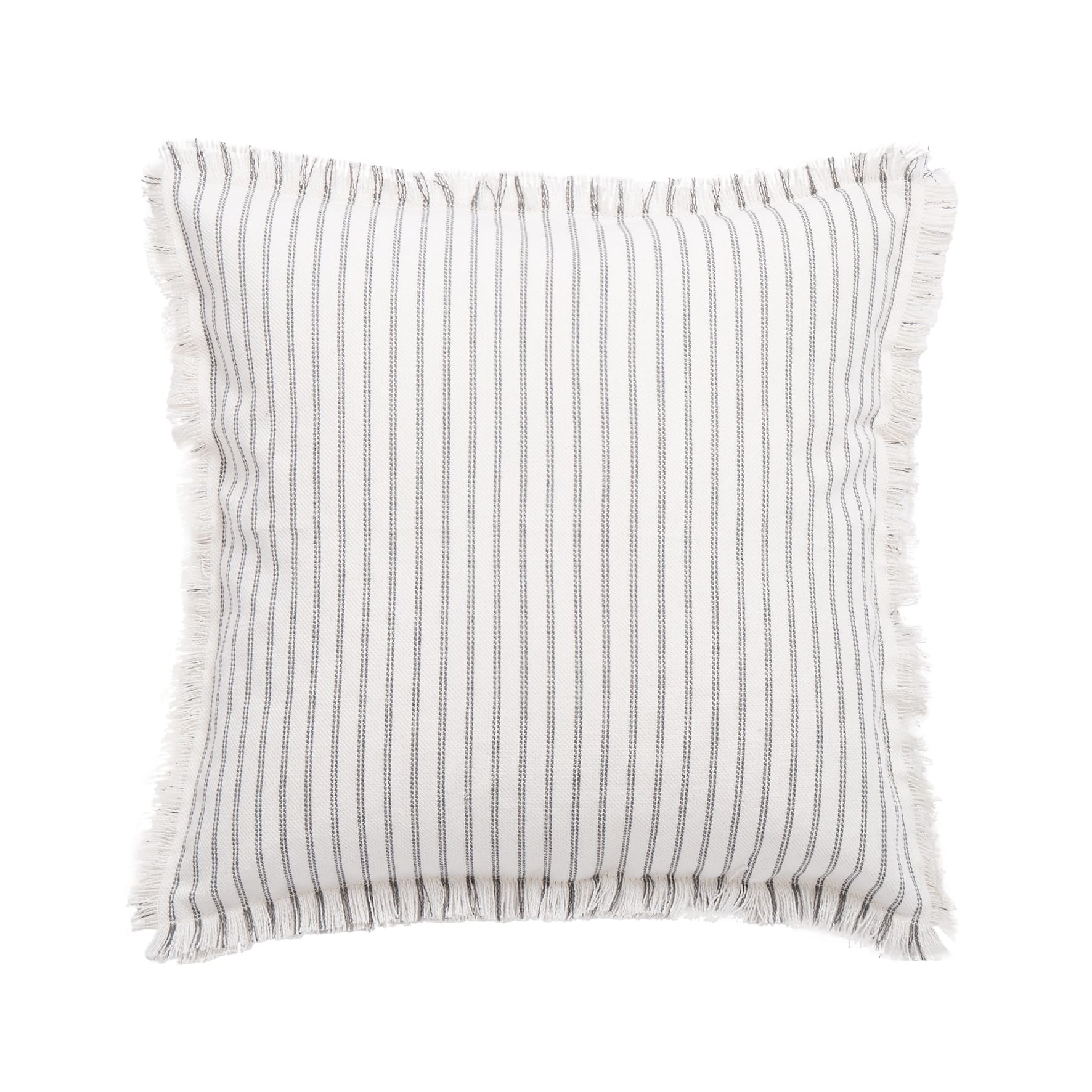 Coussin carré rayé gris - ECLOZ