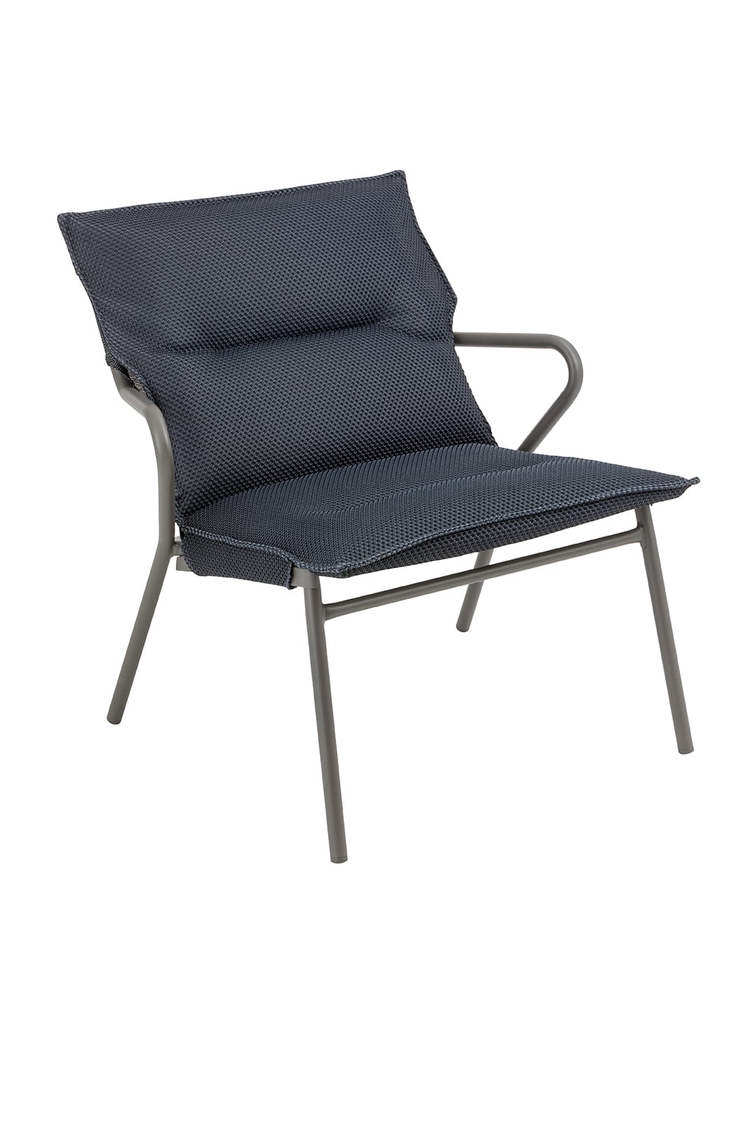 Fauteuil de jardin + surmatelas acier dark grey Vence Lafuma Mobilier