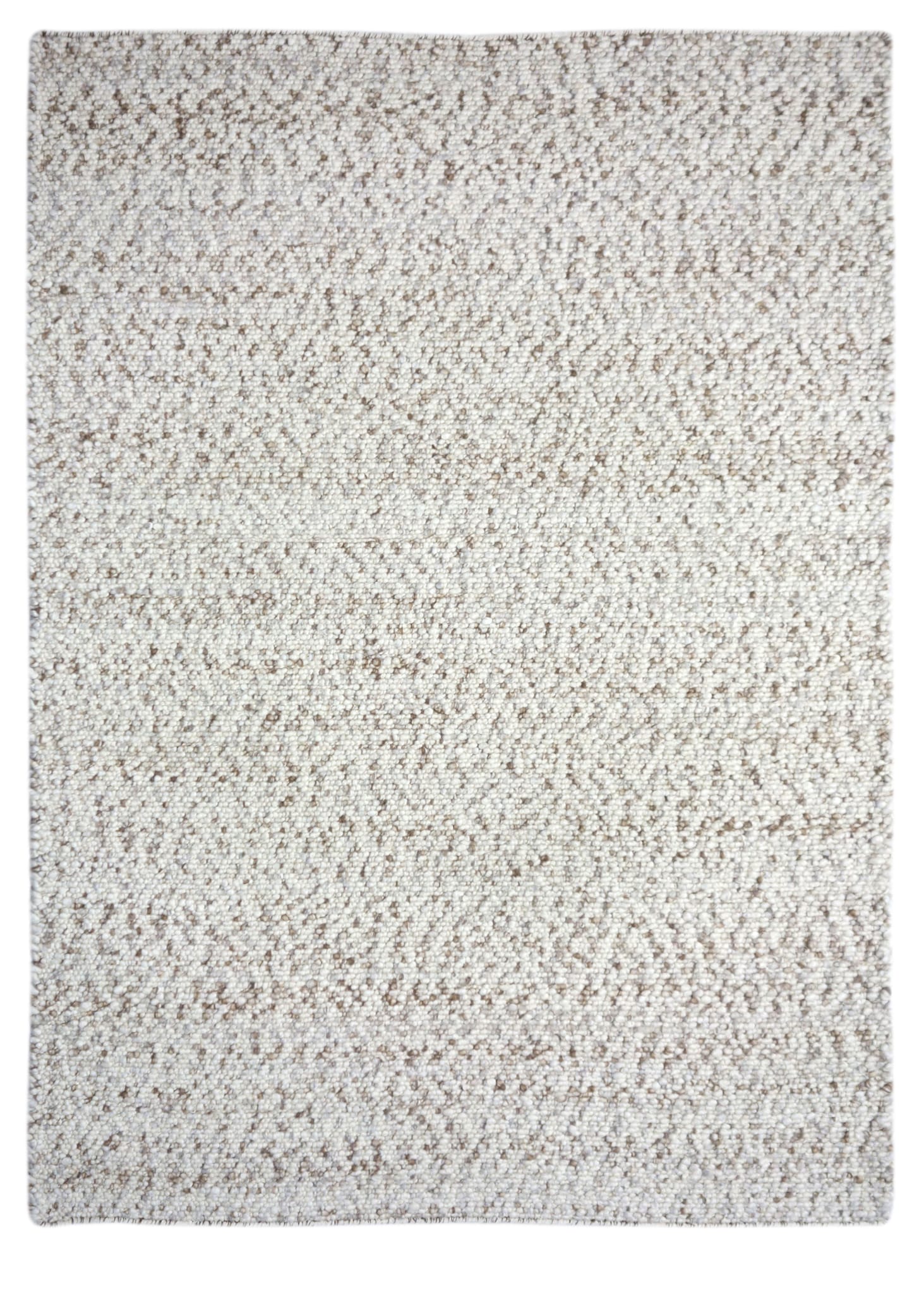 Tapis en laine et coton beige L.200 x l.140 cm - ECLOZ