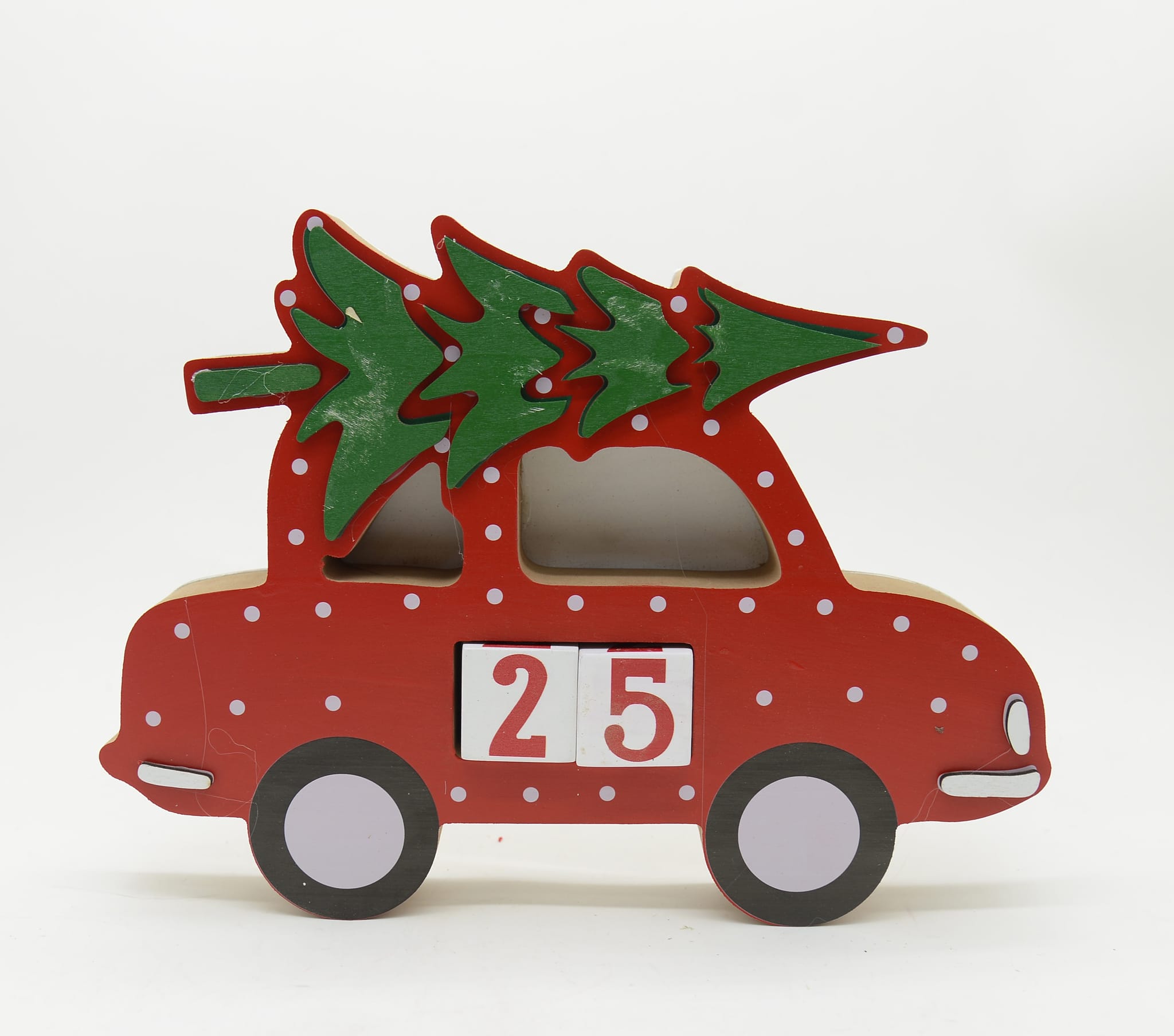 Calendrier de Noël voiture rouge - ECLOZ