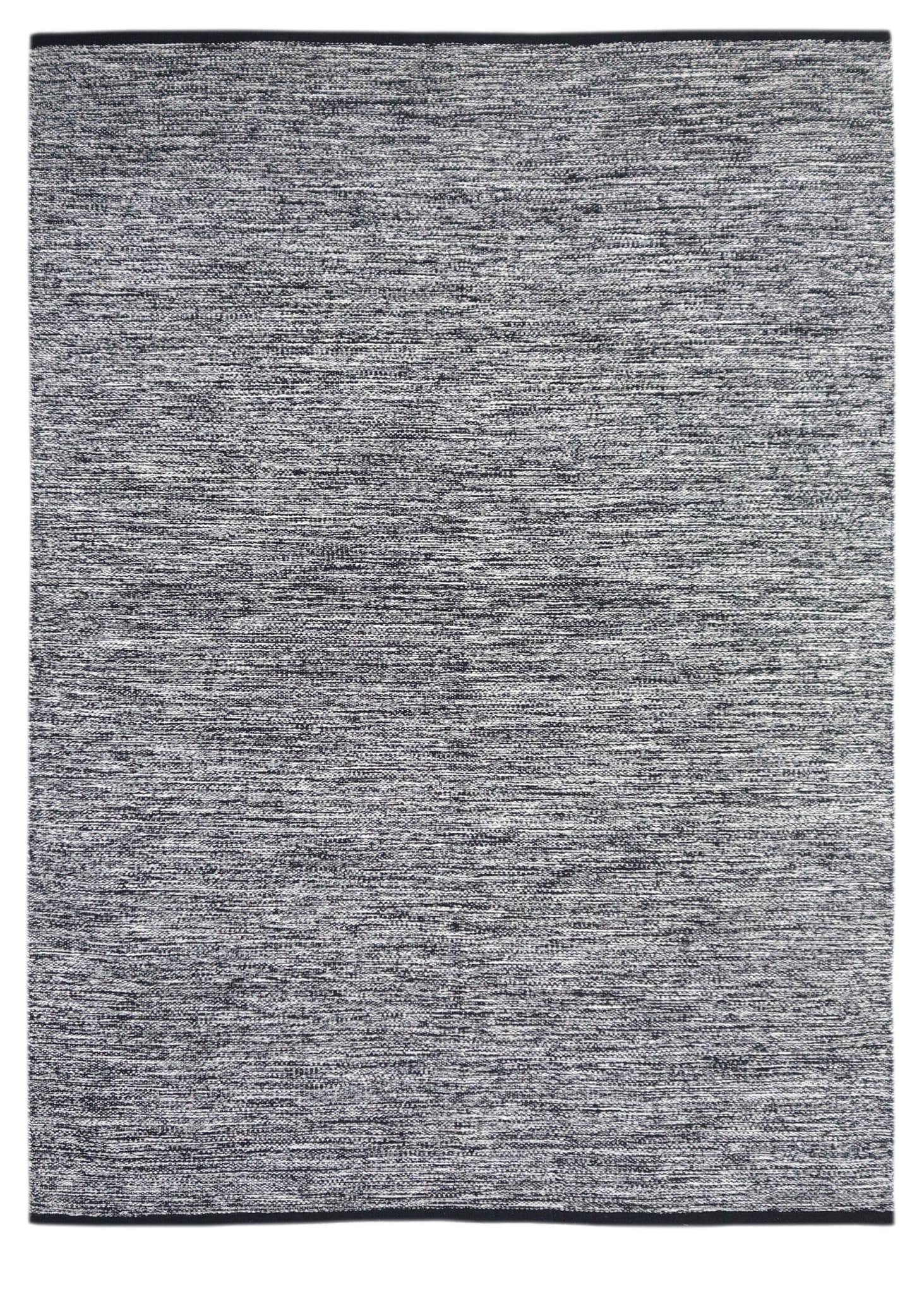 Tapis noir en coton L.200 x l.140 cm - ECLOZ