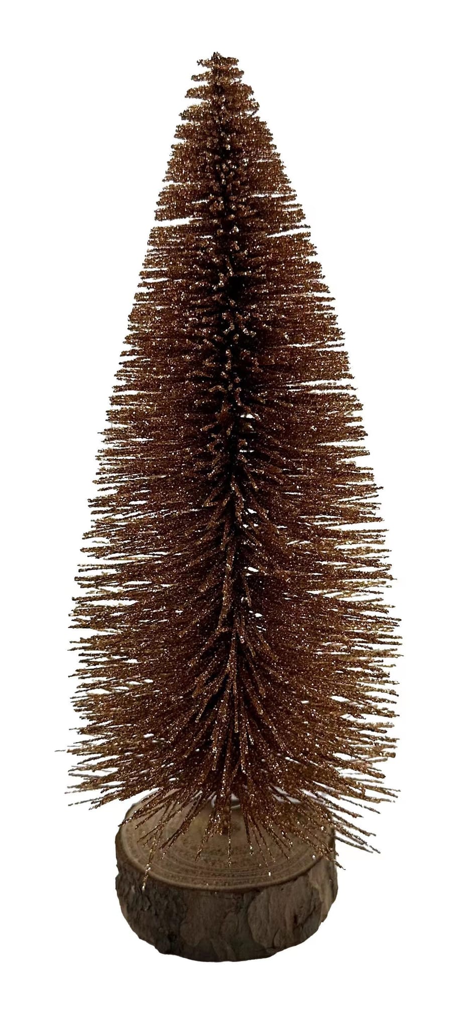 Sapin de Noël de table doré à paillettes H.23 cm - ECLOZ