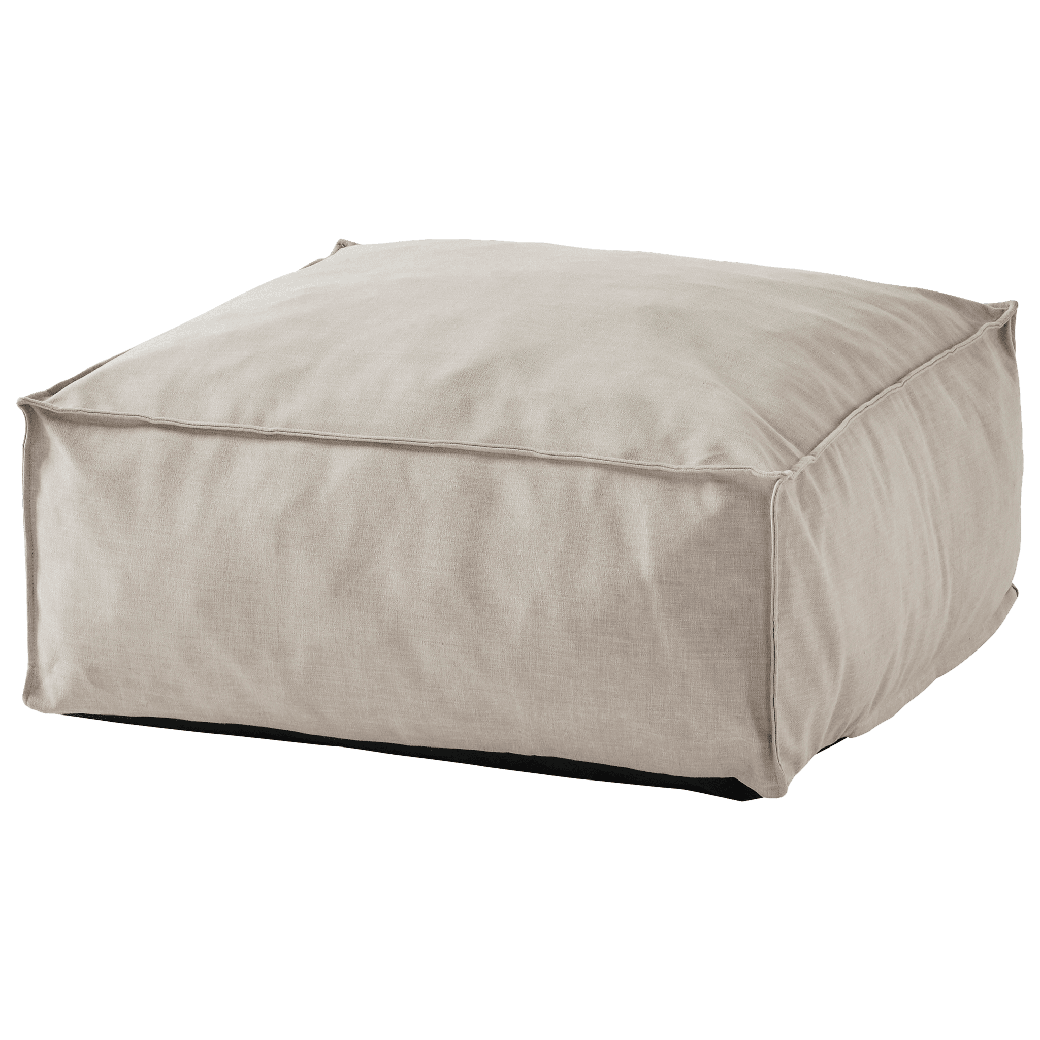 Pouf de jardin en tissu crème Fluffy ECLOZ